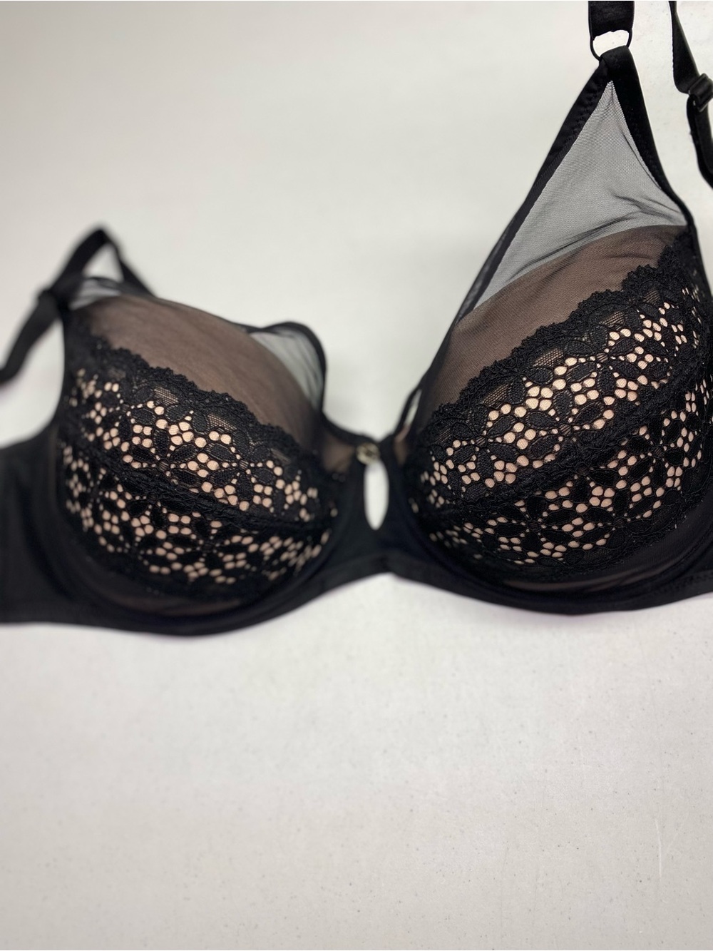 AG BLK/TAN Lightly Lined Underwire, 42DD *P1012